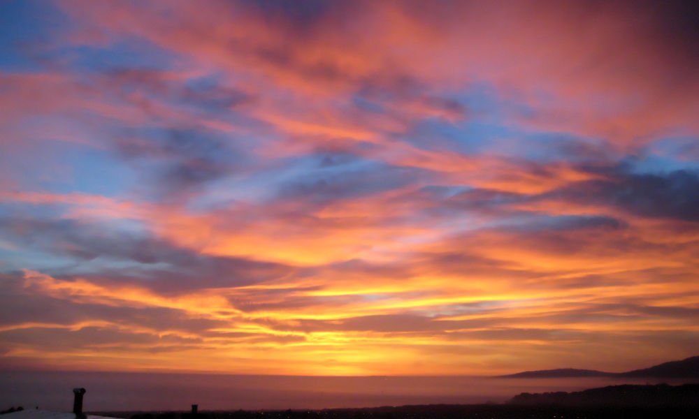cielo atardecer