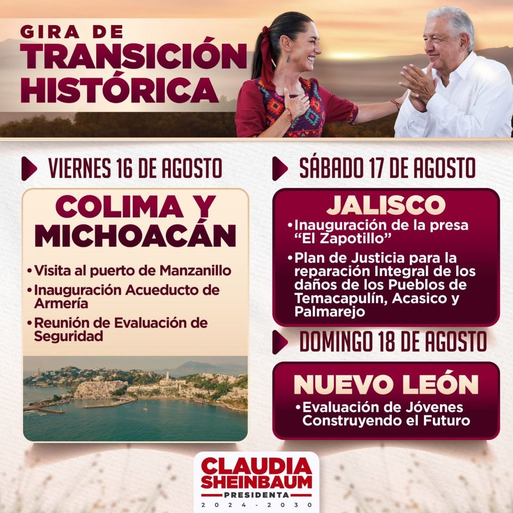 Claudia Sheinbaum confirma visita a Michoacán con AMLO para este viernes 2 1000501023