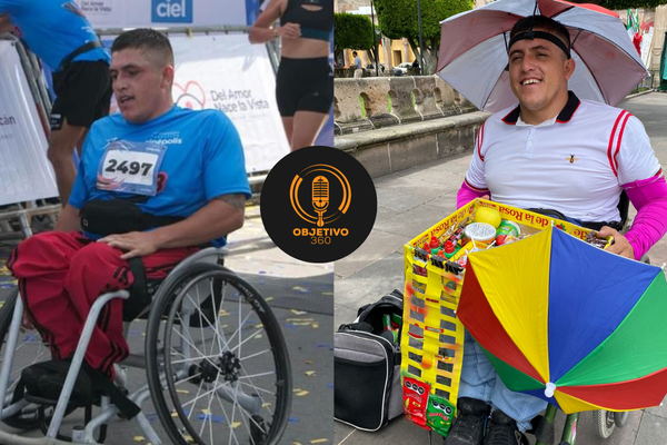 Paraatleta de Guanajuato vende chicles en Morelia para pagar gastos de competencias