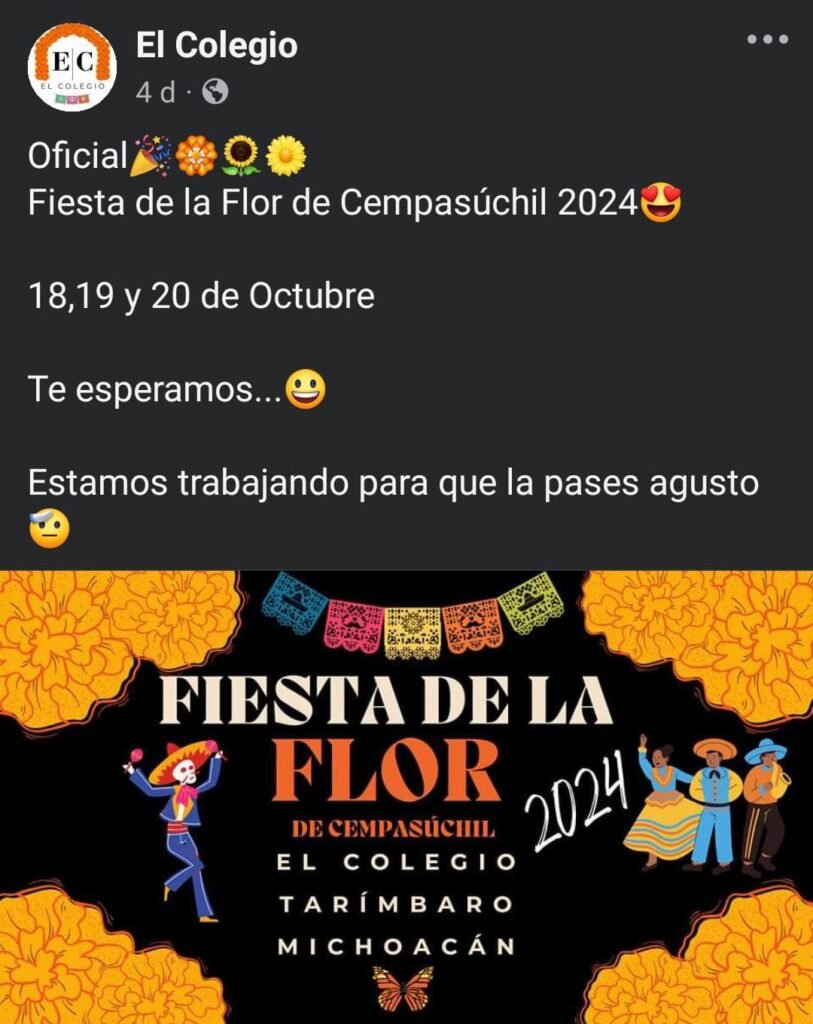 Conoce cuándo será la Fiesta de la Flor de Cempasúchil en el Colegio, Tarímbaro 2 el colegio fiesta de la flor de cempasuchil
