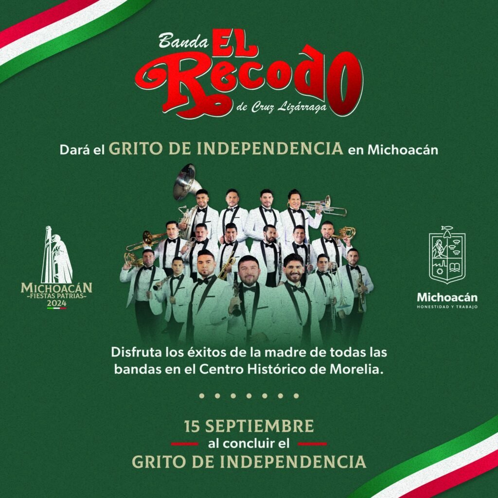 Confirman a Banda El Recodo para 15 de Septiembre en Morelia 2 recodo fiestas patrias michoacan