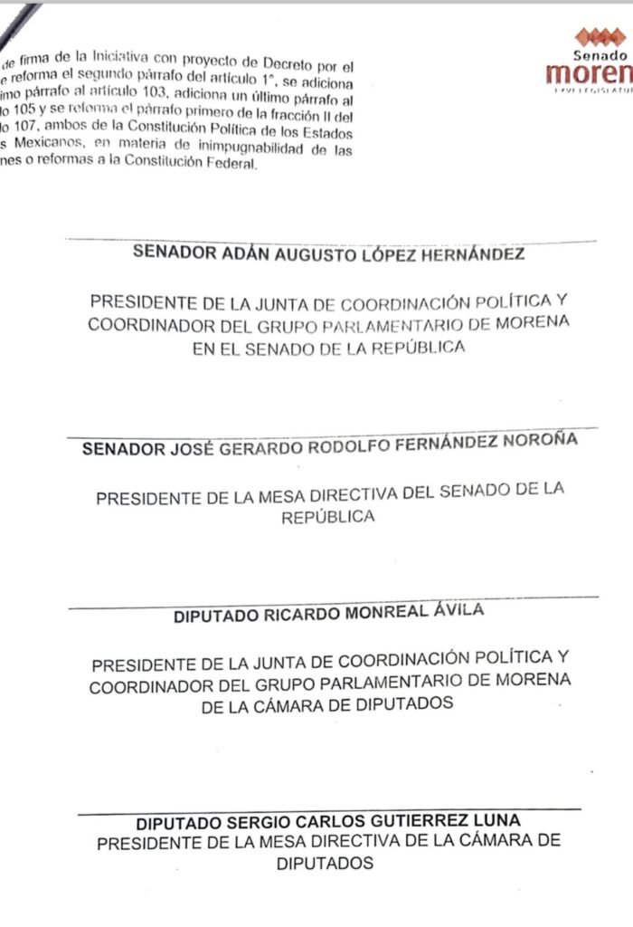 Morena presentara reforma constitucional para limitar suspensiones judiciales sobre reformas a la Constitucion 67