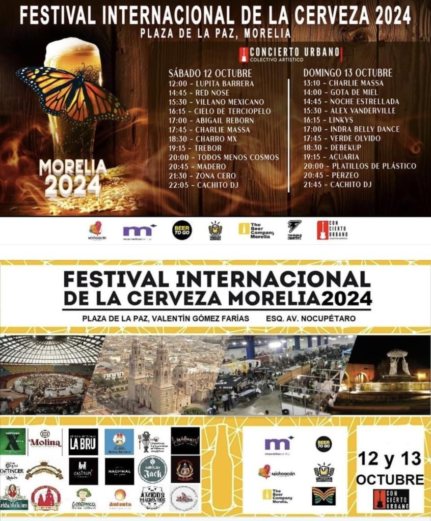 Festival Internacional de la Cerveza 2024: Un Fin de Semana de Sabor y Cultura en la Plaza de la Paz en Morelia 2 cerveza