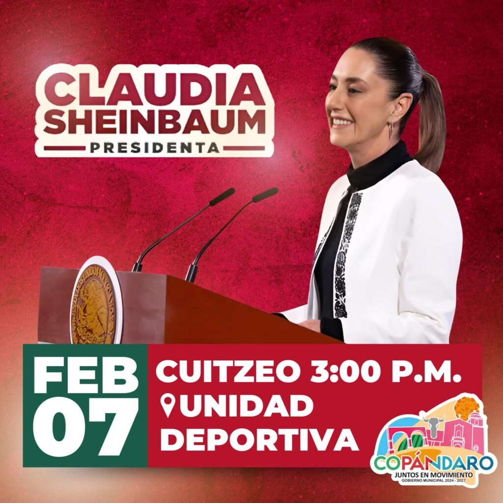 Claudia Sheinbaum visitará Michoacán para el arranque del programa de fertilizantes 2 claudia sheinbaum cuitzeo
