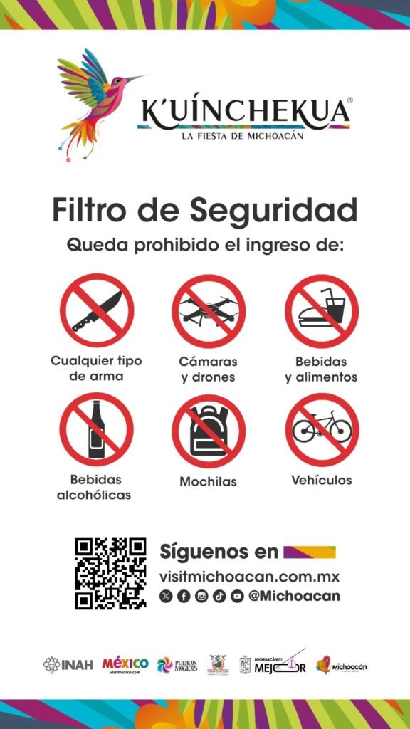 ¡Atención! No podrás ingresar estos artículos a la K’uínchekua 2025 4 ¡Atencion No podras ingresar estos articulos a la Kuinchekua 2025 uj