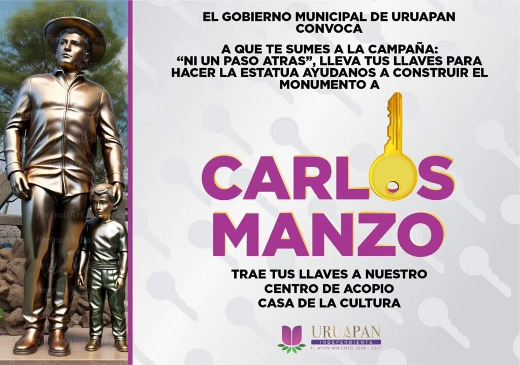 Uruapan lanza campaña “Ni un paso atrás” para crear monumento en honor a Carlos Manzo 2 Uruapan lanza campana Ni un paso atras para crear monumento en honor a Carlos Manzo 4543