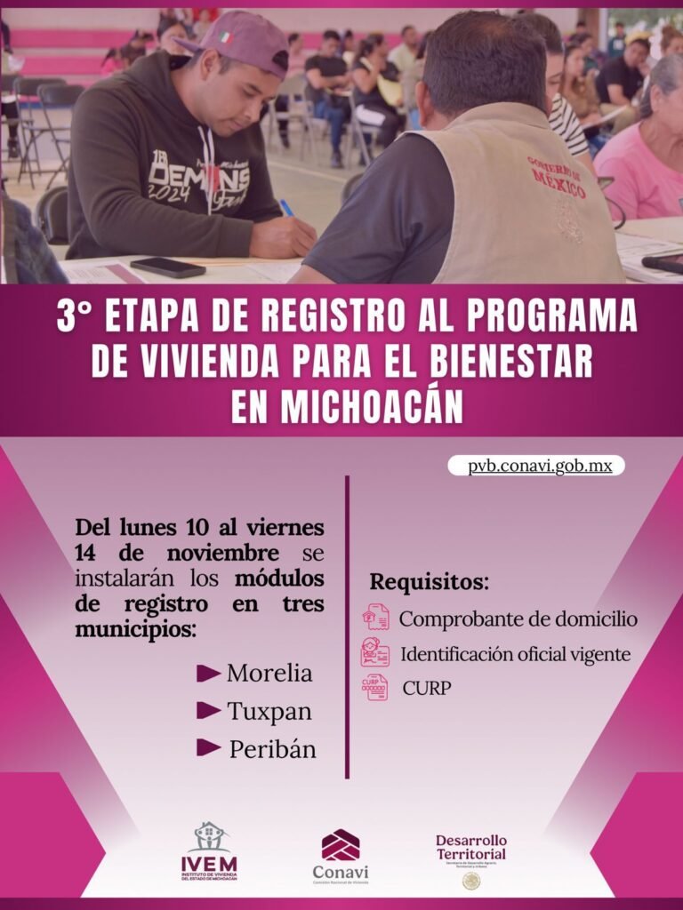 Arranca el registro del Programa de Vivienda para el Bienestar en Morelia<br> 2 img 20251109 wa0061282291430689478742659592