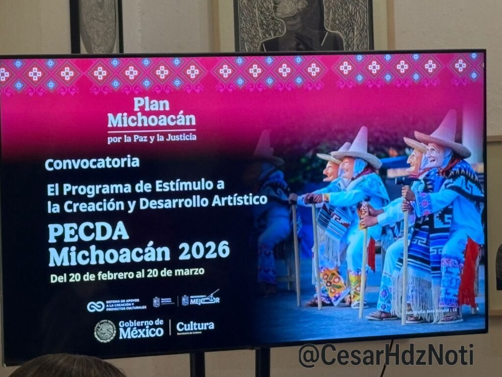 Viene HARTO dinero para actividades culturales en Michoacán con el PECDA 2026 2 Viene HARTO dinero para actividades culturales en Michoacan con el PECDA 2026 7