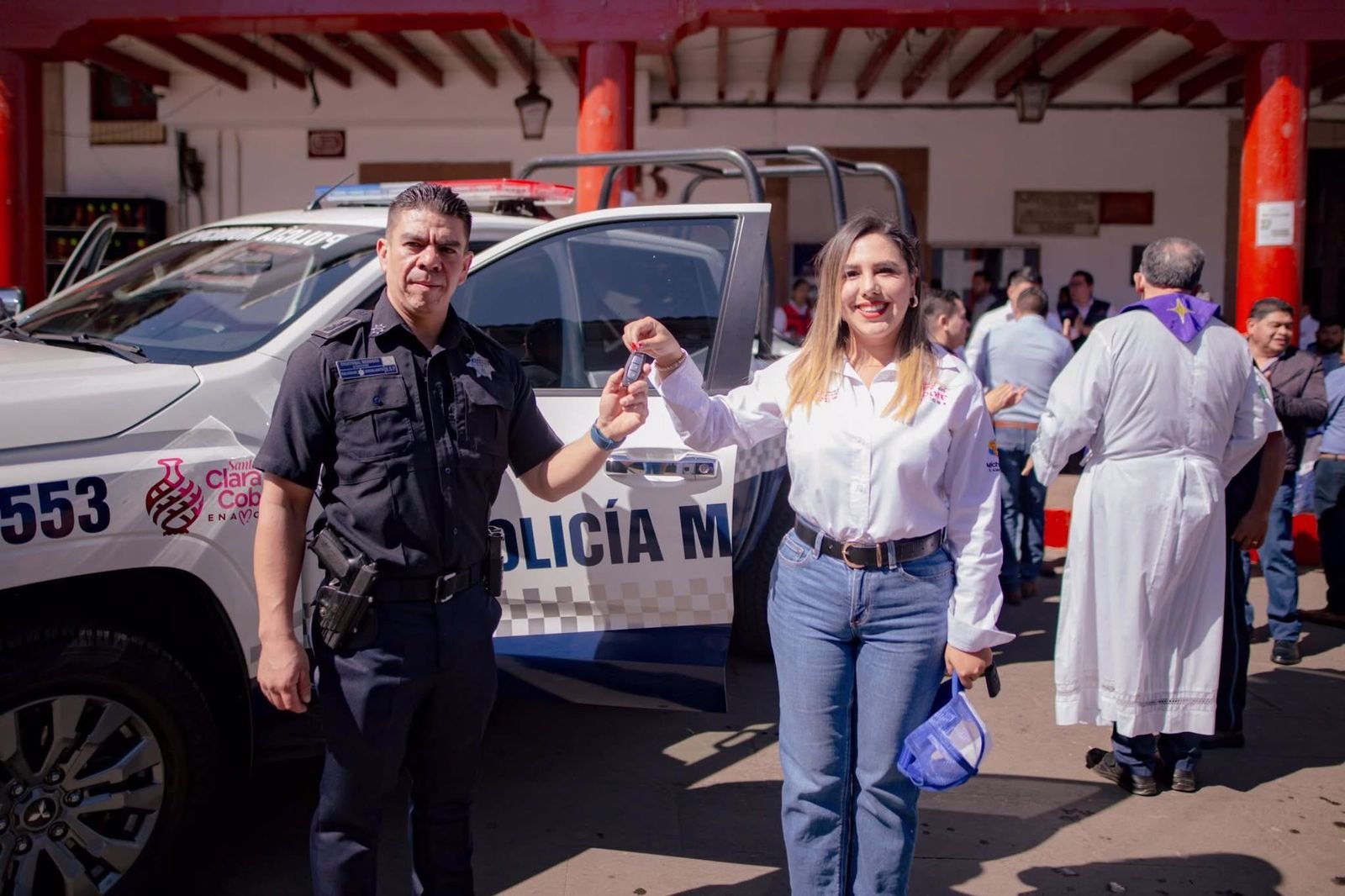 Dayana Perez fortalece seguridad en Salvador Escalante con mas unidades y estado de fuerza solido