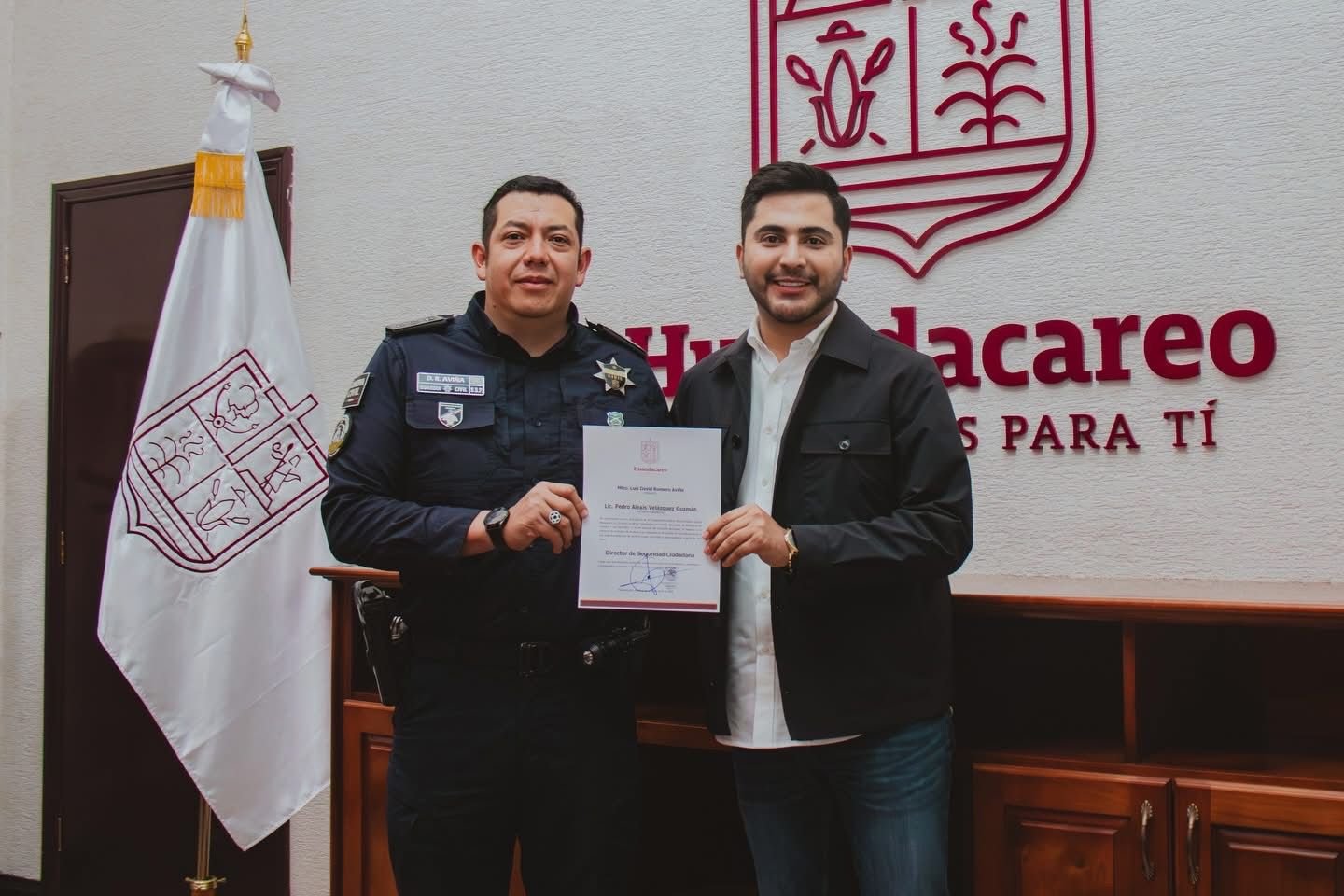 Huandacareo tiene nuevo Director de Seguridad Ciudadana, asume el cargo Luis David Romero Aviña 1 IMG 20260413 WA0063
