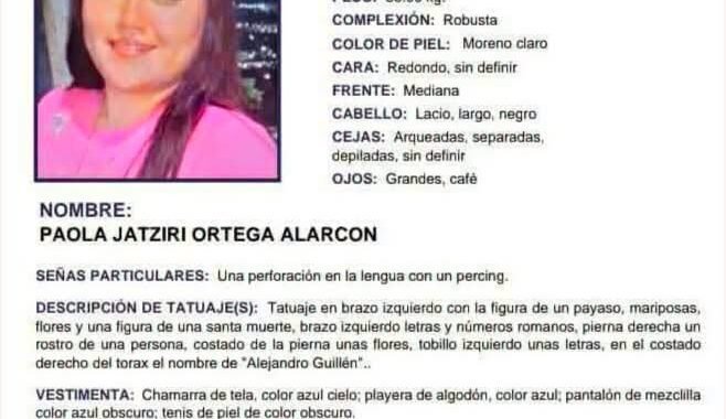 Alerta Alba busca a Paola Jatziri, desaparecida en Morelia desde el 10 de agosto