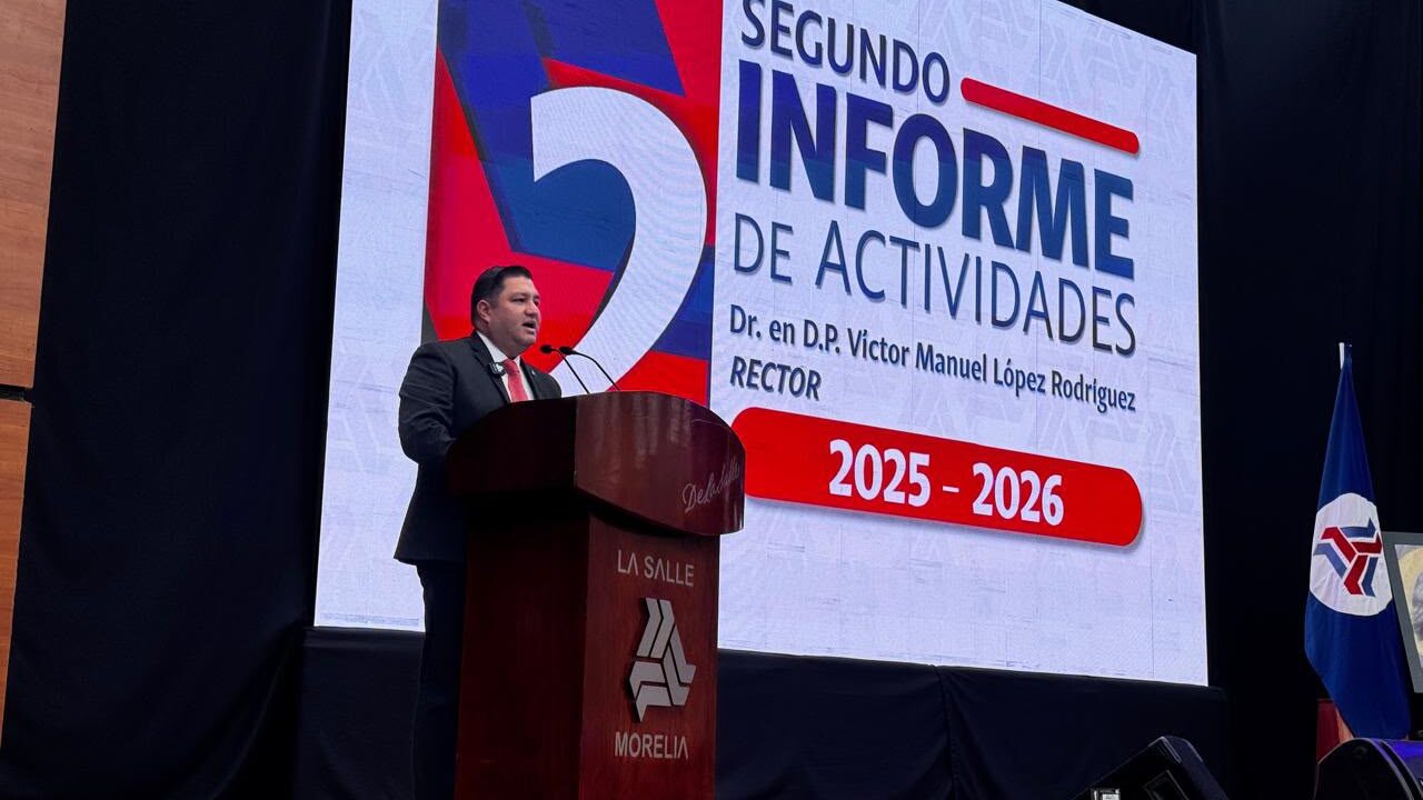 Victor Manuel López Rodríguez presentó su segundo informe de actividades como rector de la Universidad La Salle